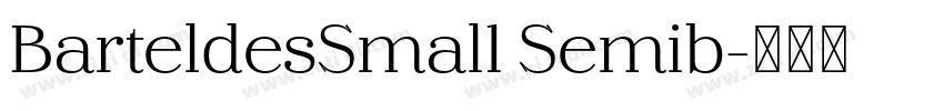 BarteldesSmal1 Semib字体转换